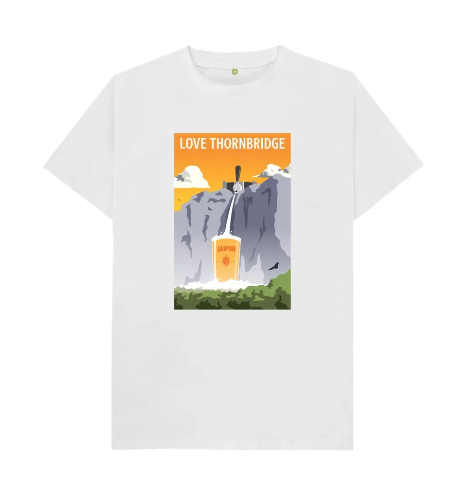 Thornbridge Jaipur t-skjorte hvit økologisk