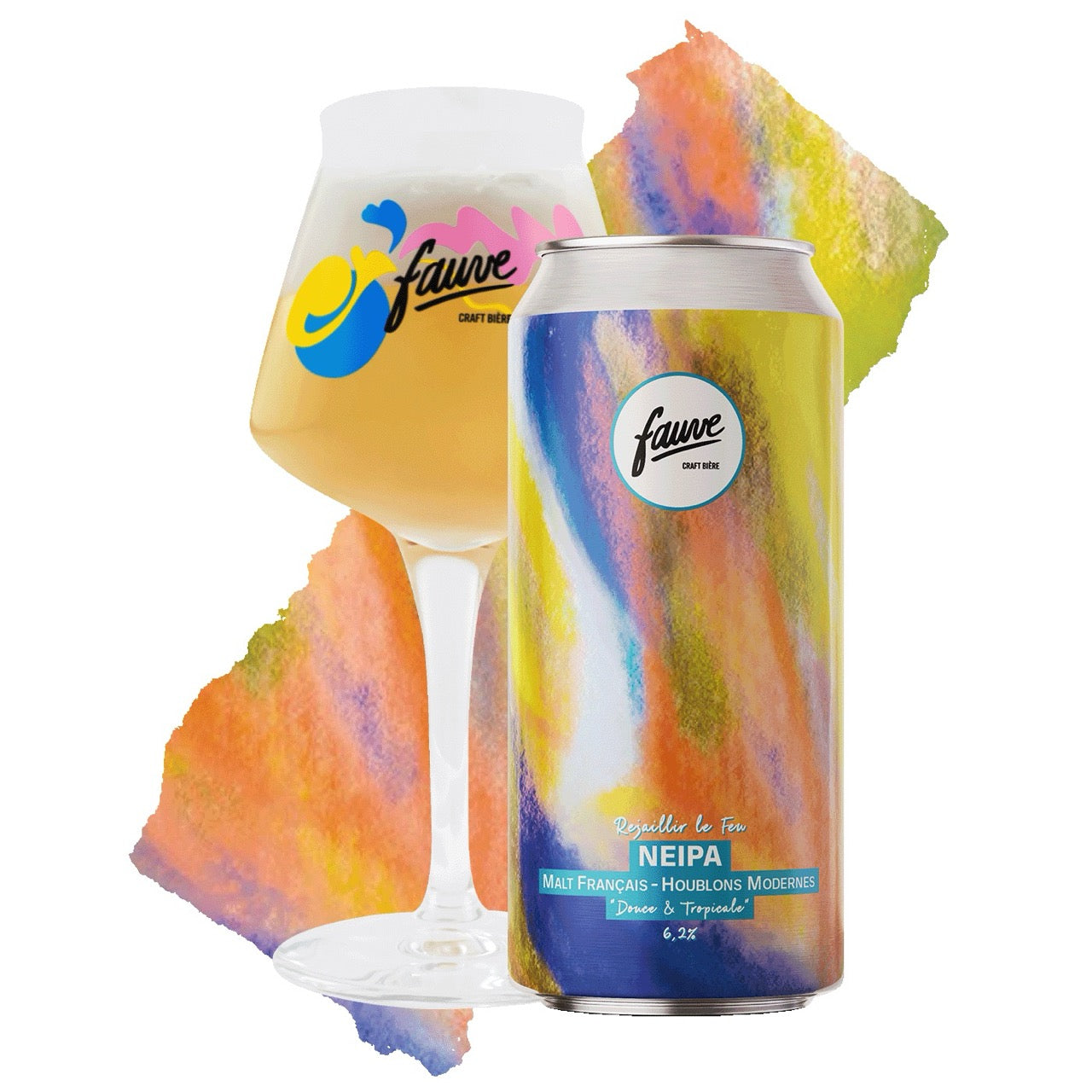 Fauve Rejaillir Le Feu NEIPA øl boks 44 cl tropisk 6,2%