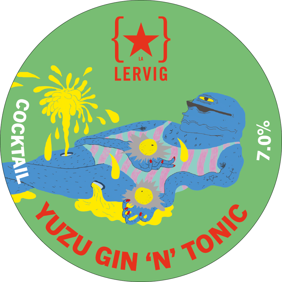 Lervig Yuzu Gin N Tonic drink 33 cl sitrus