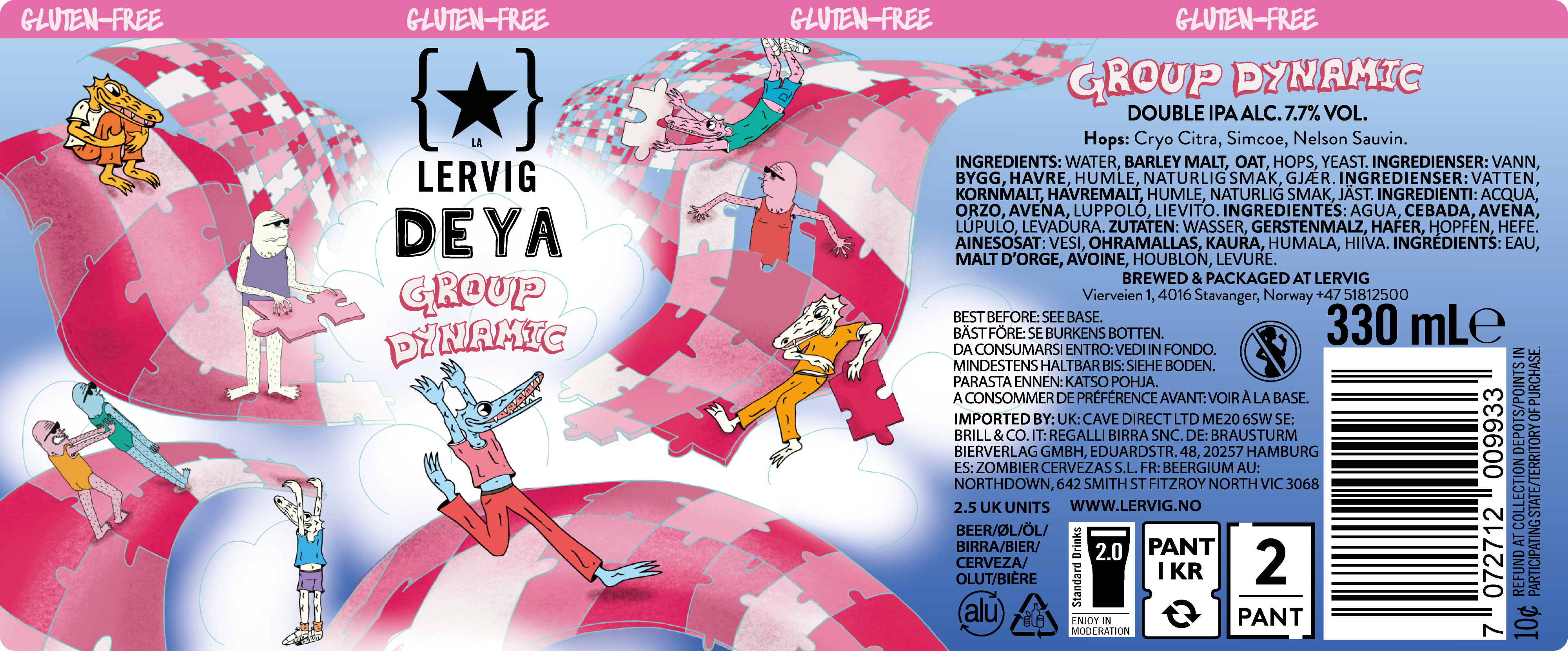 Lervig Group Dynamic IPA øl boks 33cl fruktig