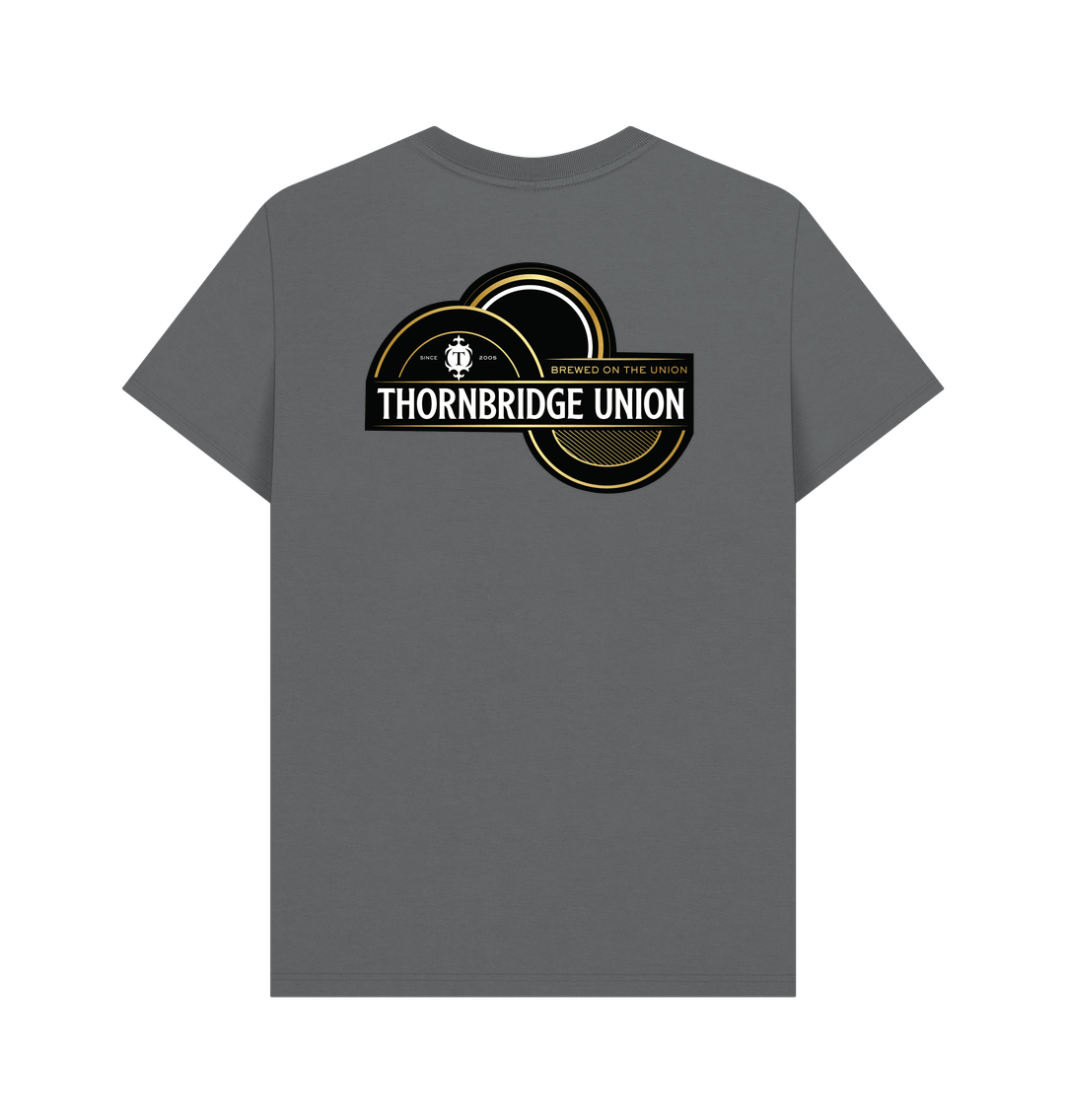 Thornbridge Union t-skjorte svart økologisk bomull