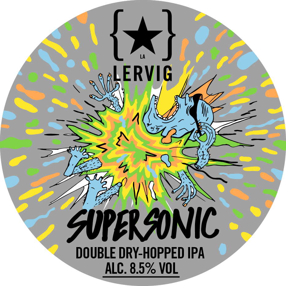 Lervig Supersonic øl 33 cl dobbel IPA