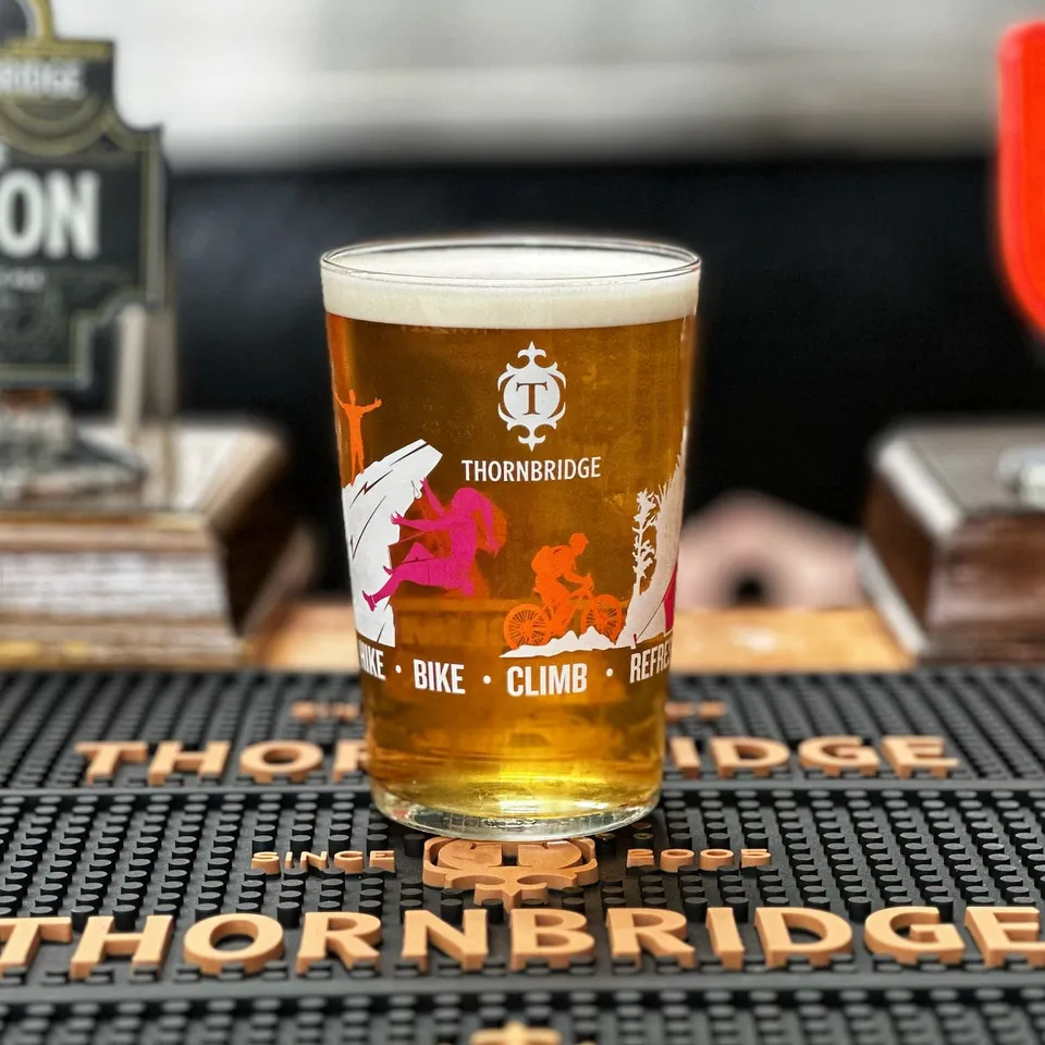Thornbridge Hike Bike Climb ølglass cask pint
