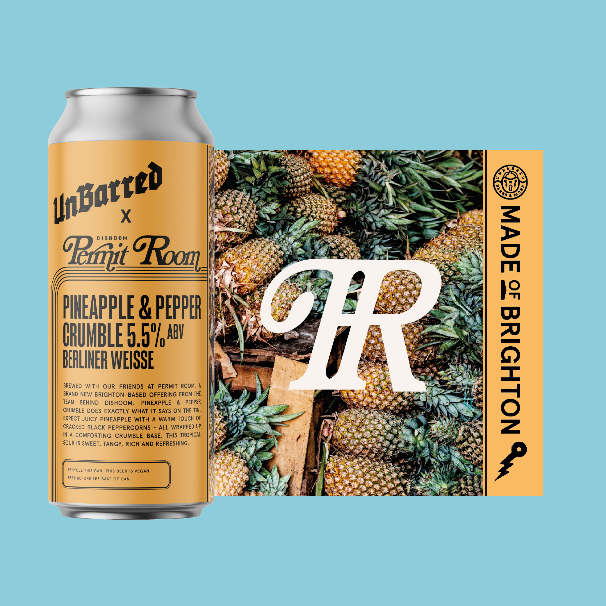 Unbarred Pineapple & Pepper Crumble surøl 1 boks 5,5%
