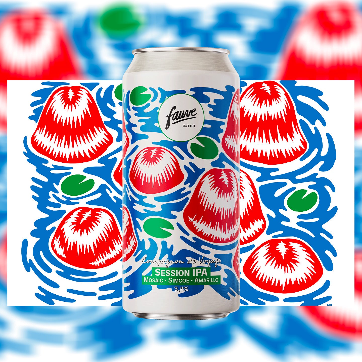 Fauve Compagnon de Voyage session IPA boks 44cL lett