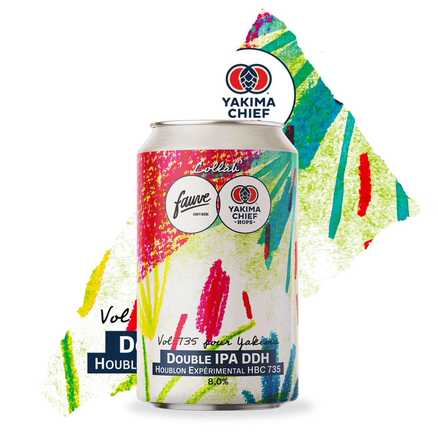 Fauve Vol 735 pour Yakima DIPA øl boks 33cL melon