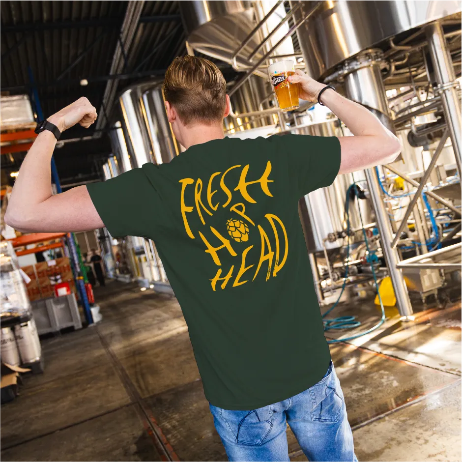 Vanderstreek Fresh Hop Head t-skjorte burgunder