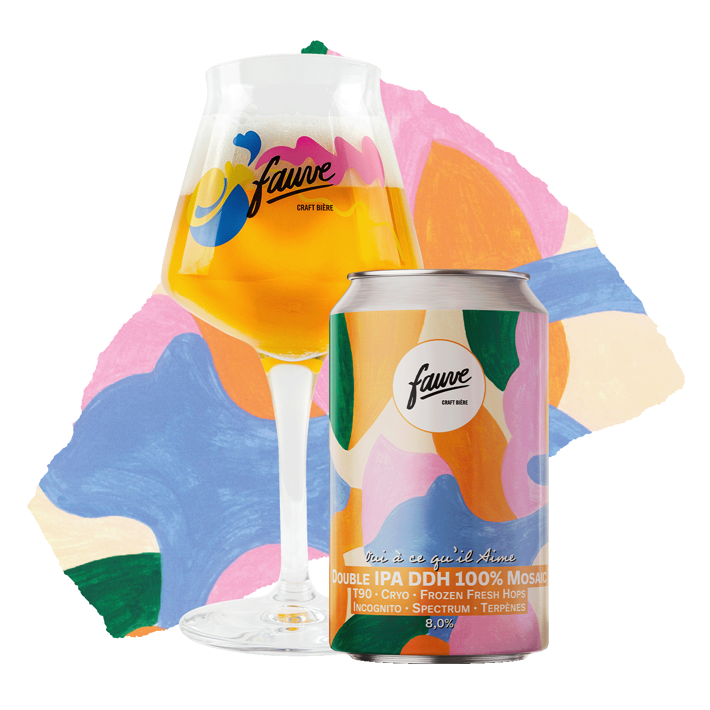 Fauve Oui à ce qu'il Aime double IPA øl boks 33 cl mosaic