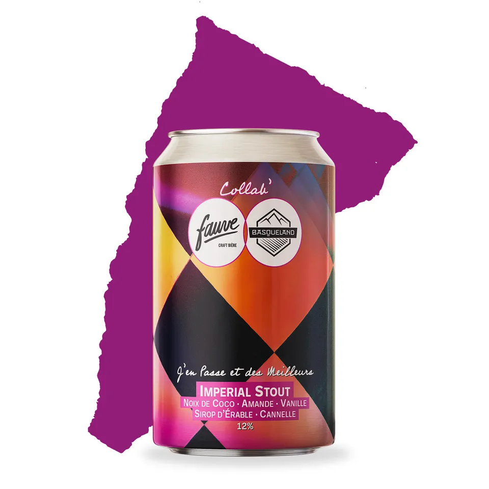 Fauve J'en Passe Imperial Stout øl boks 33cL 12% kokos