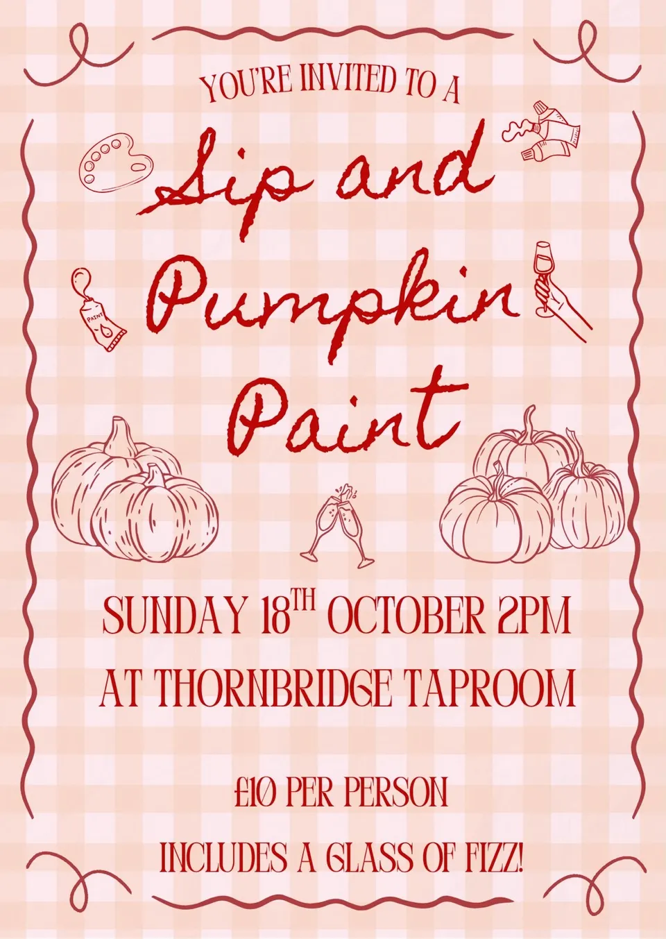 Thornbridge Sip and Pumpkin Paint billett taproom