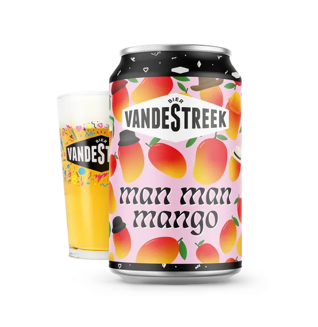 Vanderstreek Man Man Mango blond øl boks 33 cl fruktig