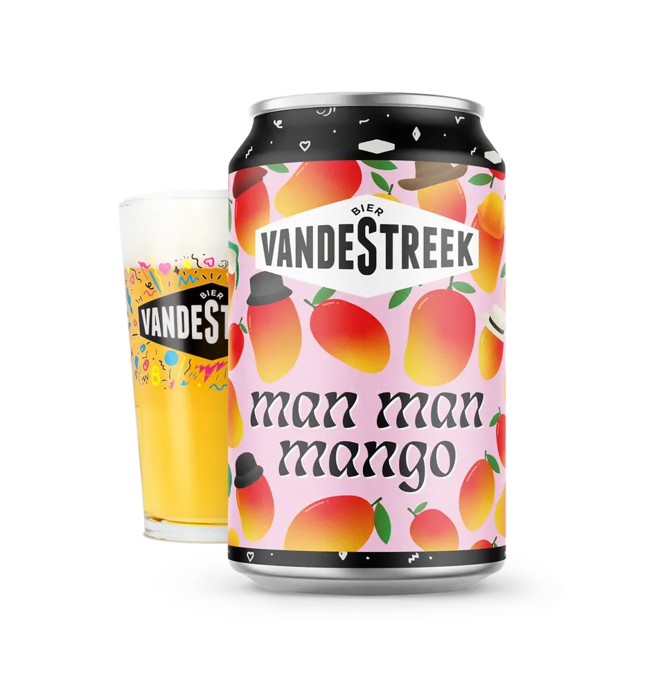 Vanderstreek Man Man Mango blond øl boks 33 cl fruktig