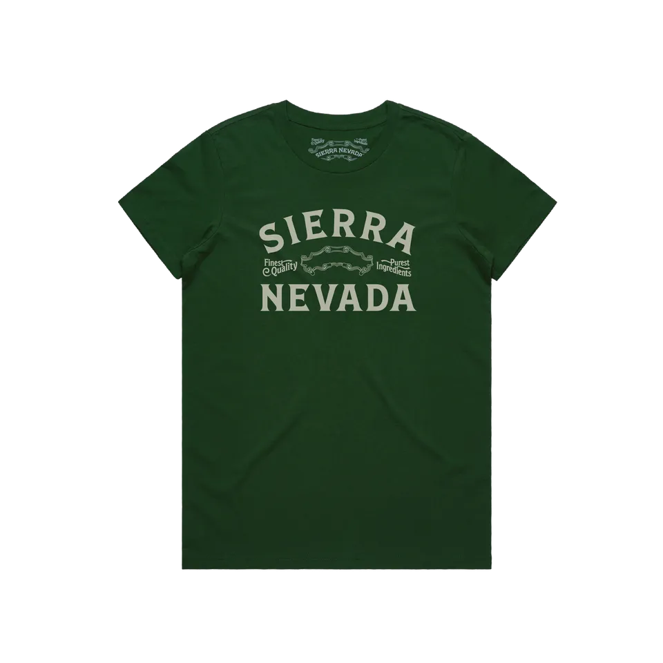 Sierra Nevada Banner Scroll t-skjorte dame bomull