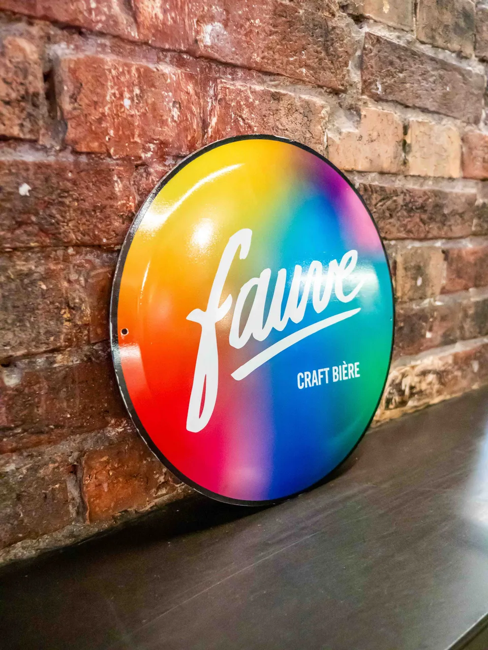 Fauve metallskilt 30cm rundt veggskilt