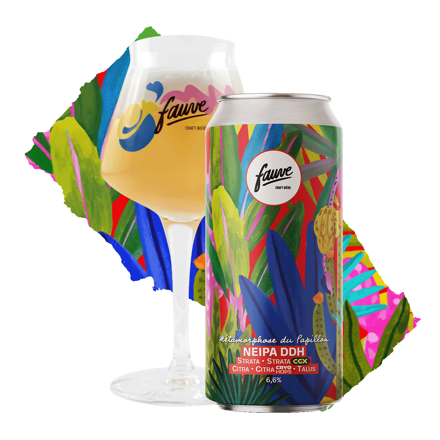 Fauve Métamorphose du Papillon øl boks 44cl NEIPA