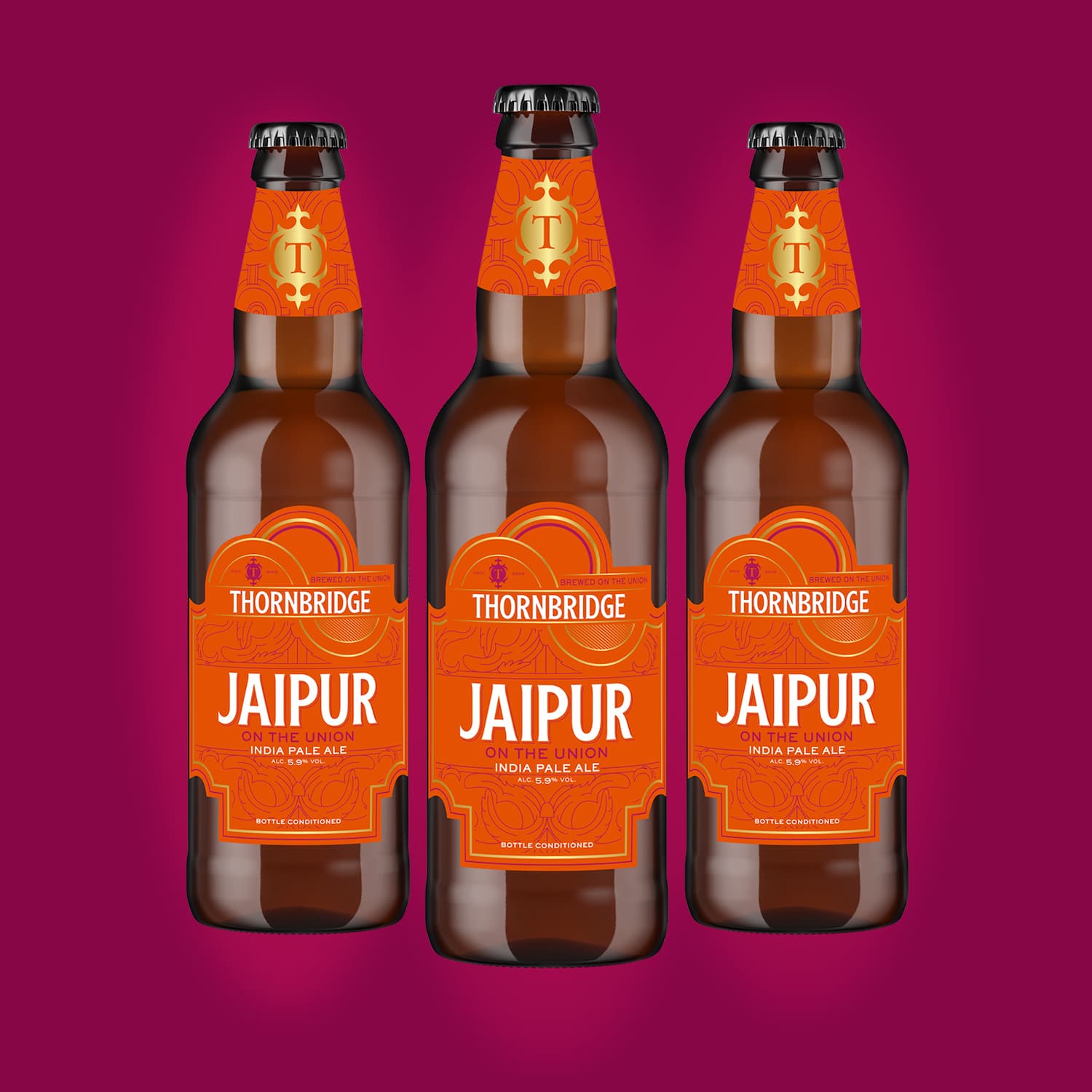 Thornbridge Jaipur Union IPA flaske 500 ml grapefrukt