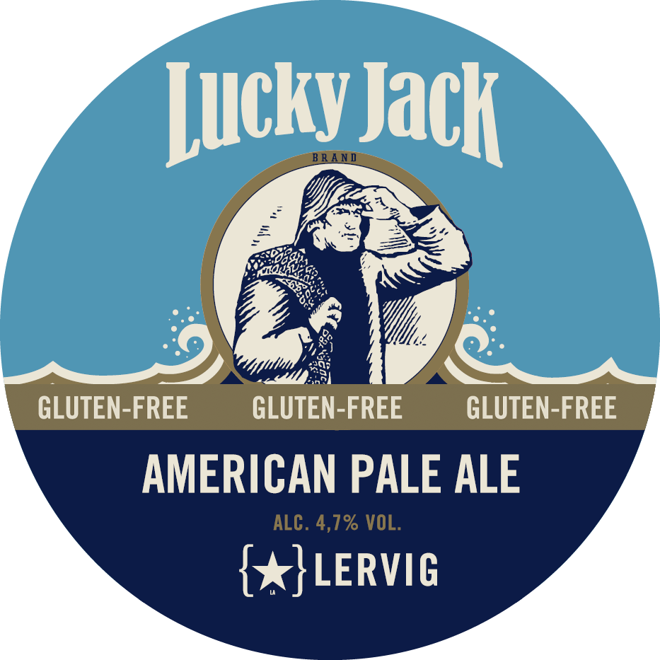 Lervig Lucky Jack pale ale øl boks 330 ml glutenfri