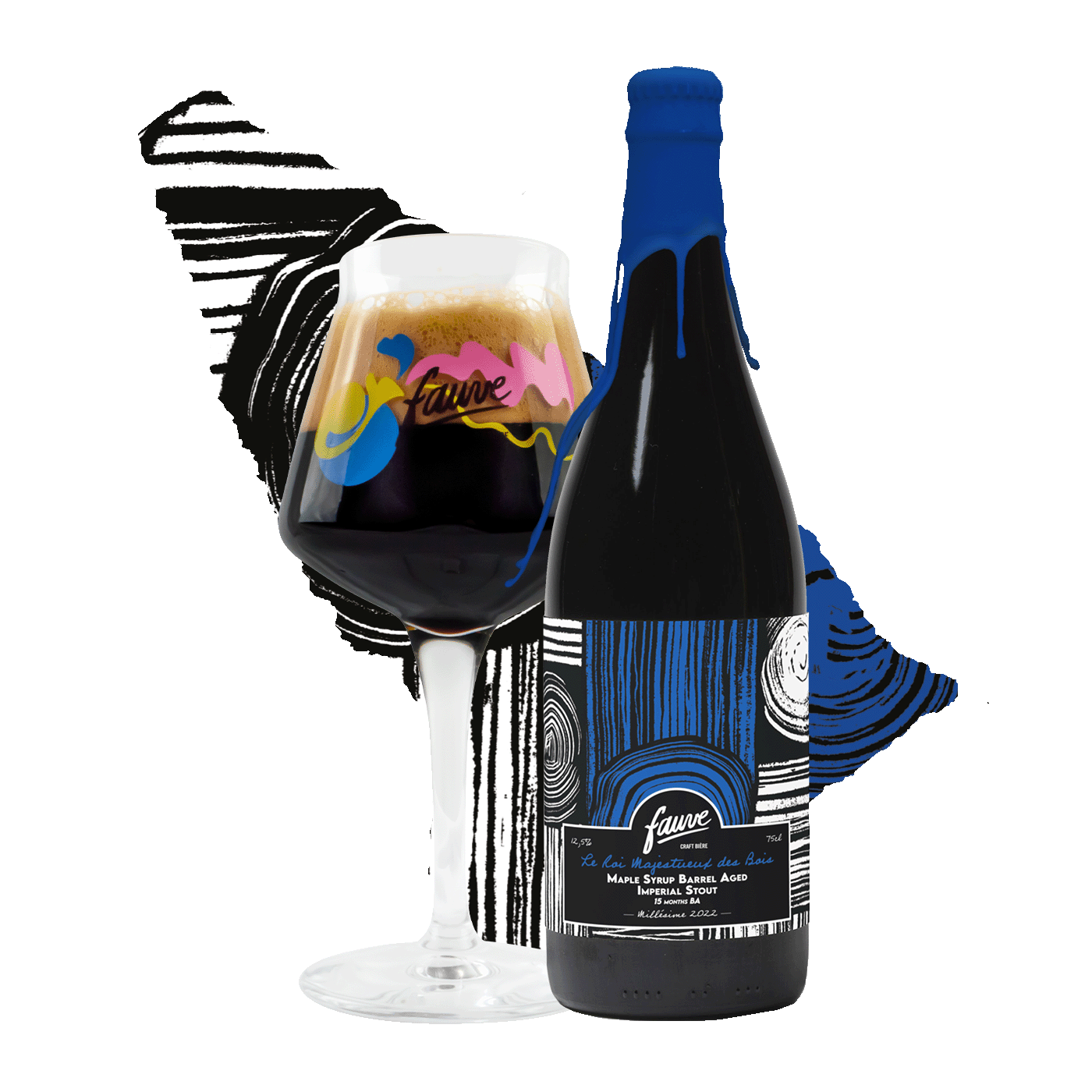 Fauve Le Roi Majestueux stout flaske 37,5cL 12,5 %