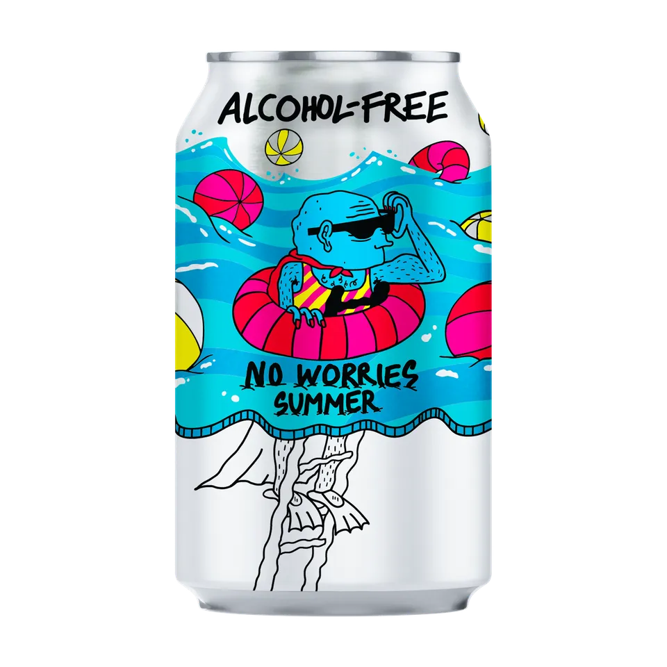 Lervig No Worries Summer alkoholfri øl boks 330 ml sitrus