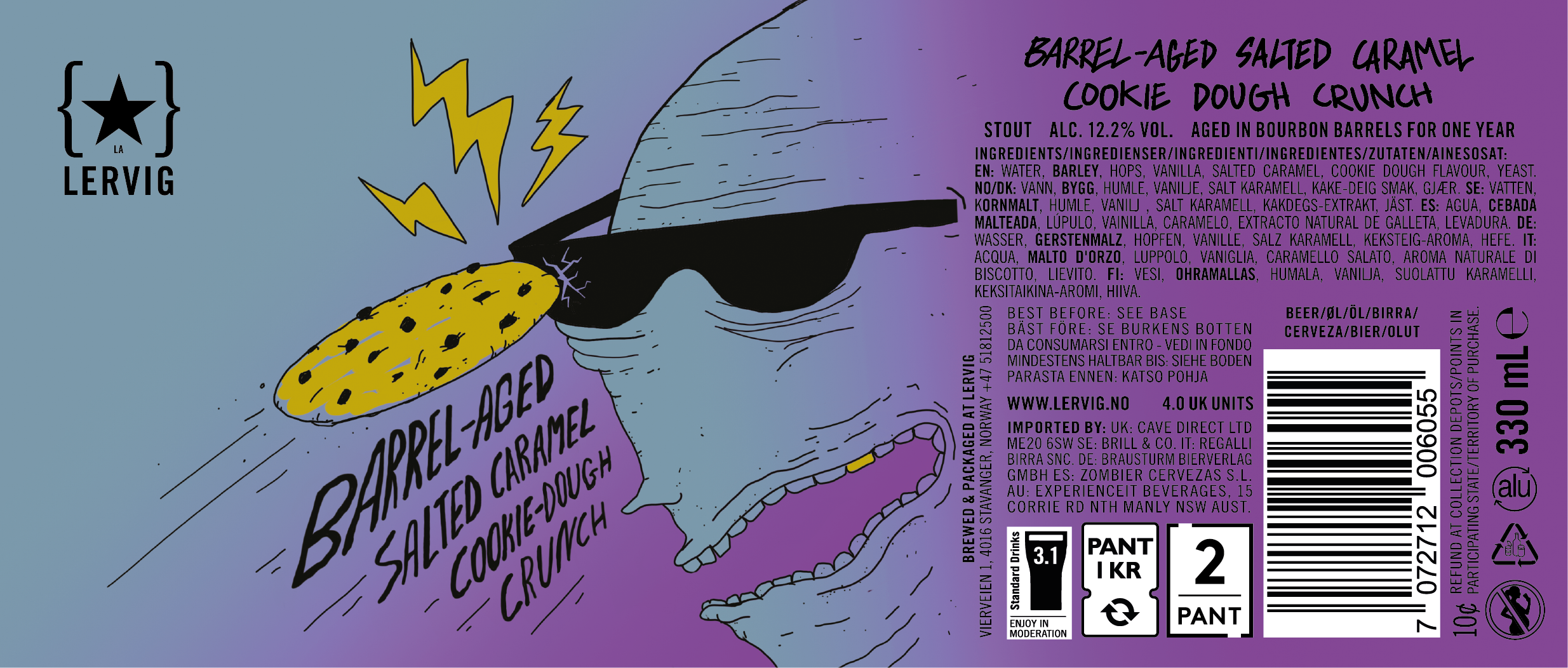Lervig Barrel-aged Salted Caramel Cookie Dough Crunch stout