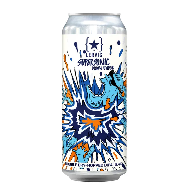 Lervig Supersonic Down Under IPA boks humlepreget