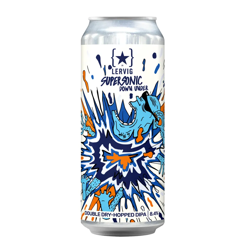 Lervig Supersonic Down Under IPA boks humlepreget