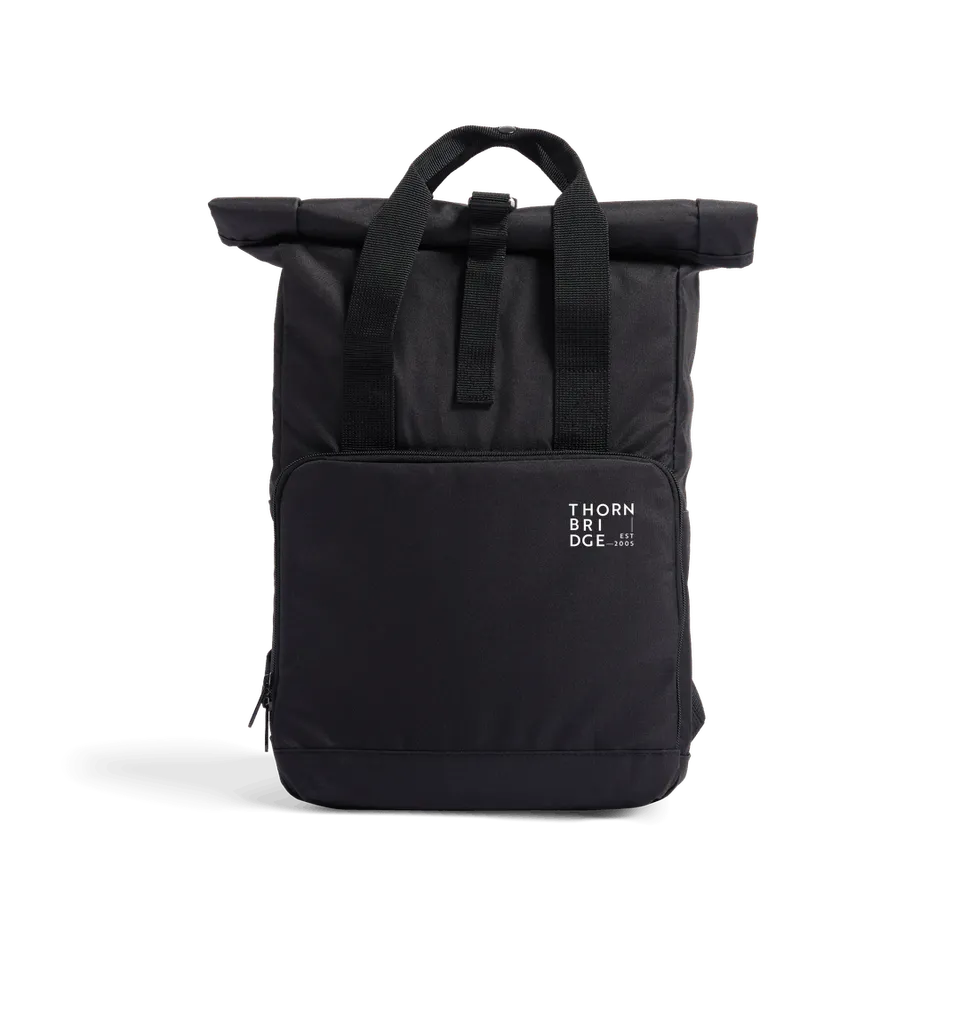 Thornbridge Backpack Roll Top ryggsekk 14L svart