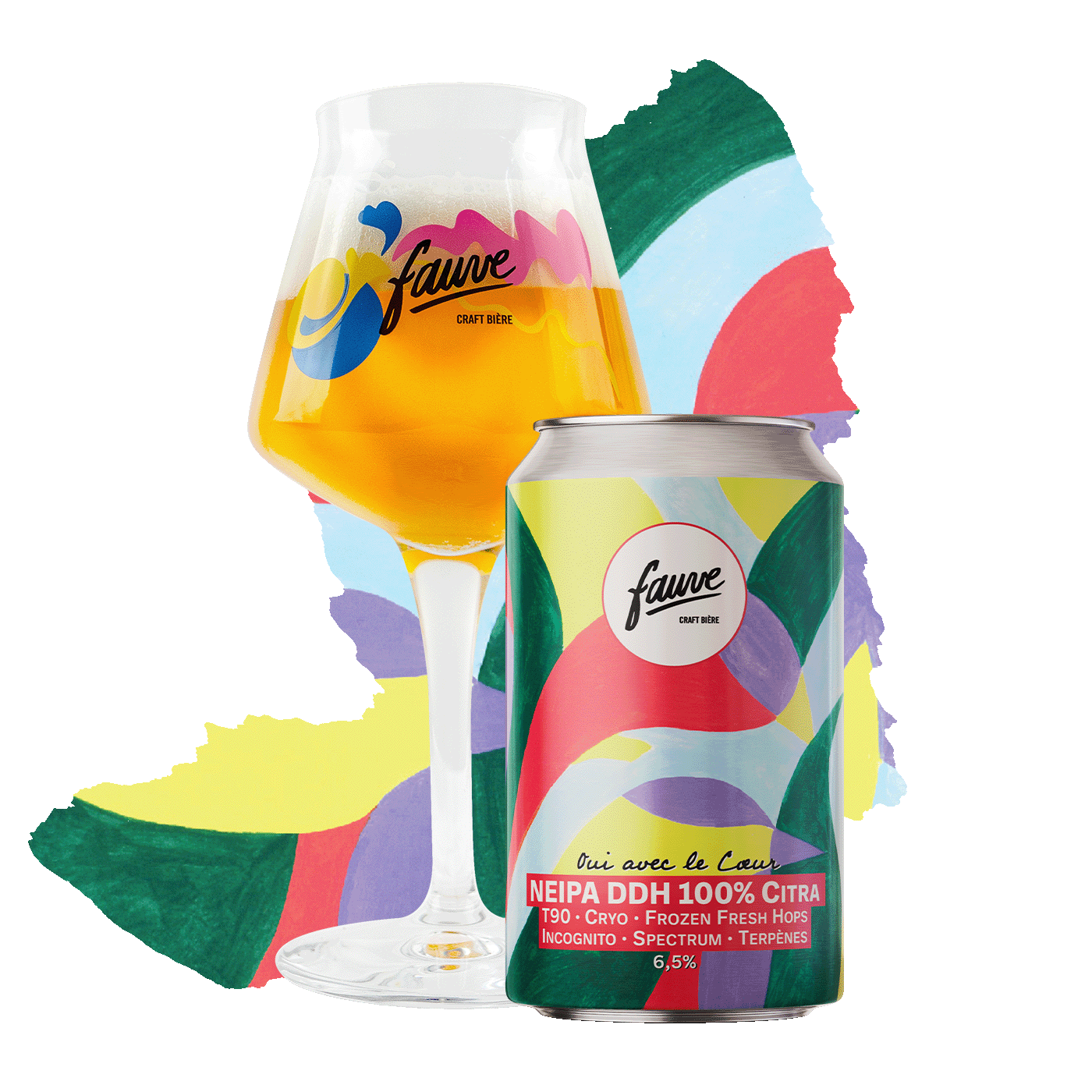 Fauve Oui avec le Cœur NEIPA øl boks 33cL citra