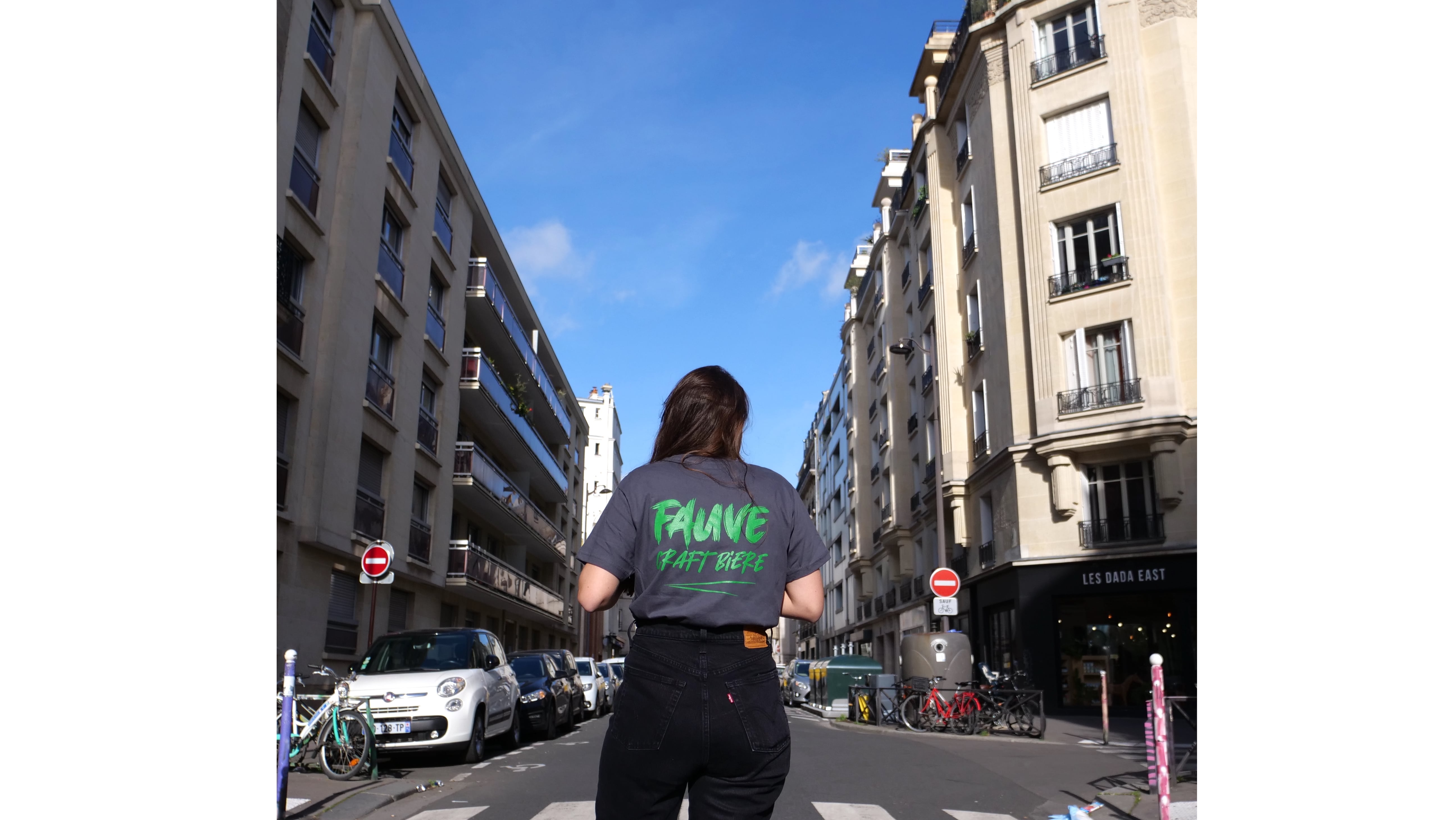Fauve Signature T-skjorte gråmelert bomull unisex