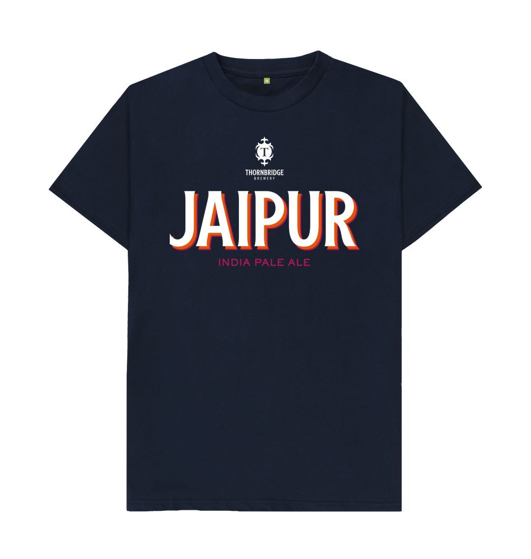 Thornbridge Jaipur t-skjorte Navy Blue økologisk