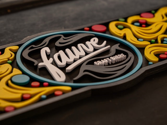 Fauve bar matte 50x15 cm gummi fargerik