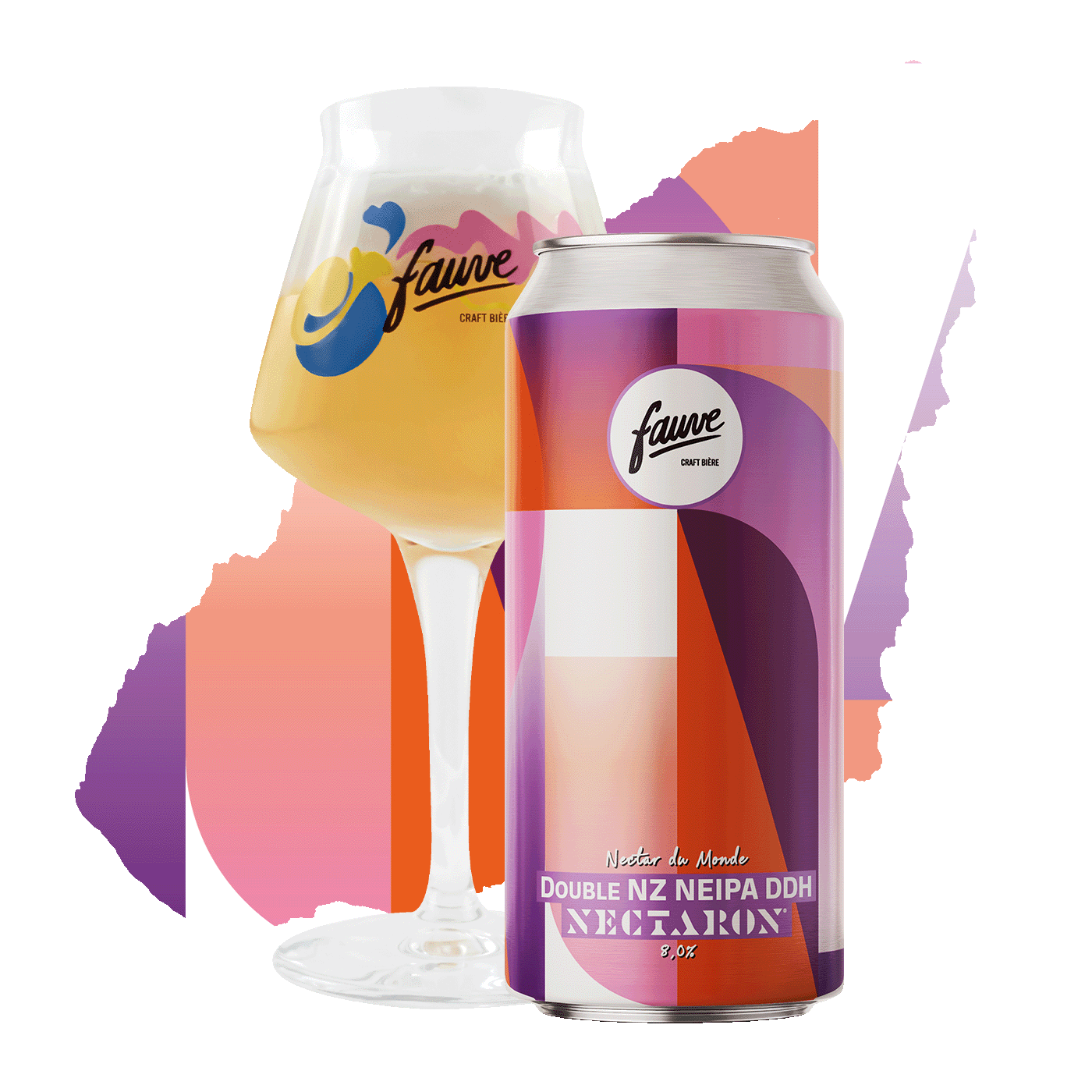 Fauve Nectar du Monde Double NEIPA øl boks 44cL Nectaron