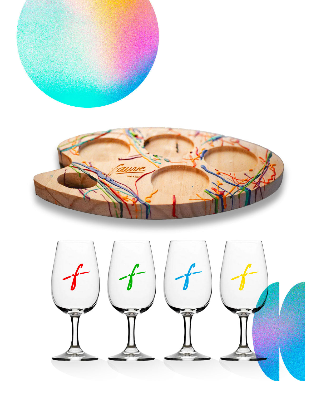 Fauve Ultimate Pack smaksbrett palett 4 glass 12,5cL