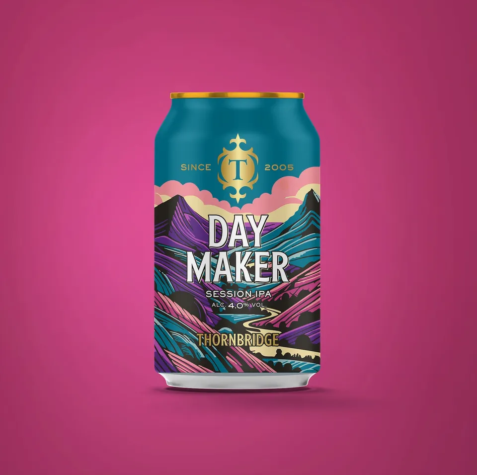 Thornbridge Day Maker session IPA boks fersken