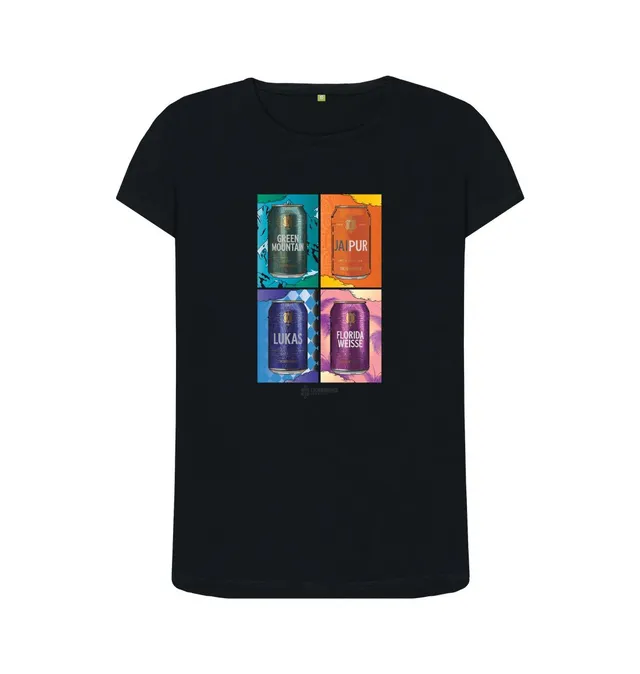 Thornbridge Tate Cans t-skjorte dame hvit bomull