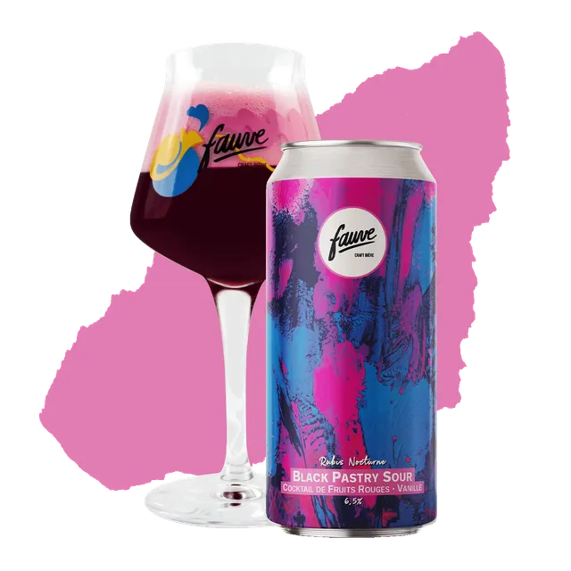 Fauve Rubis Nocturne sour øl boks 44 cl røde bær