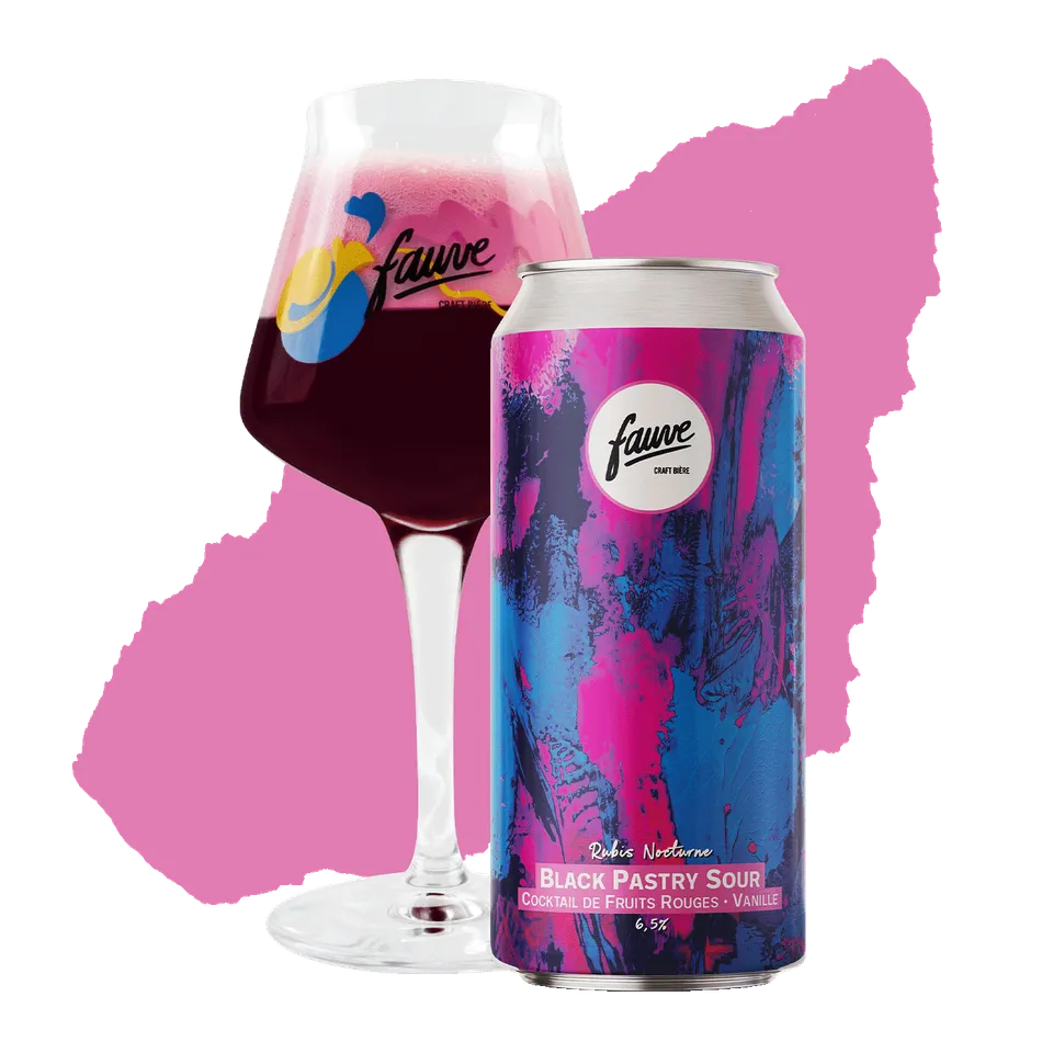 Fauve Rubis Nocturne sour øl boks 44 cl røde bær