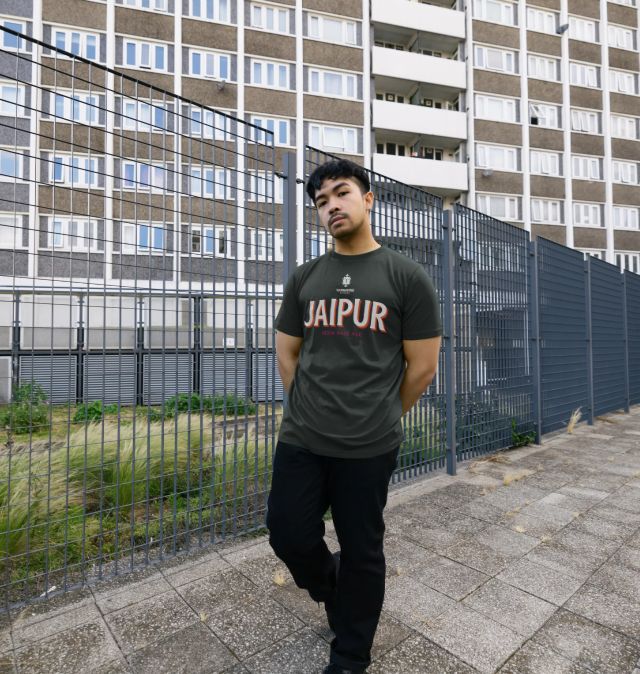 Thornbridge Jaipur t-skjorte Navy Blue økologisk