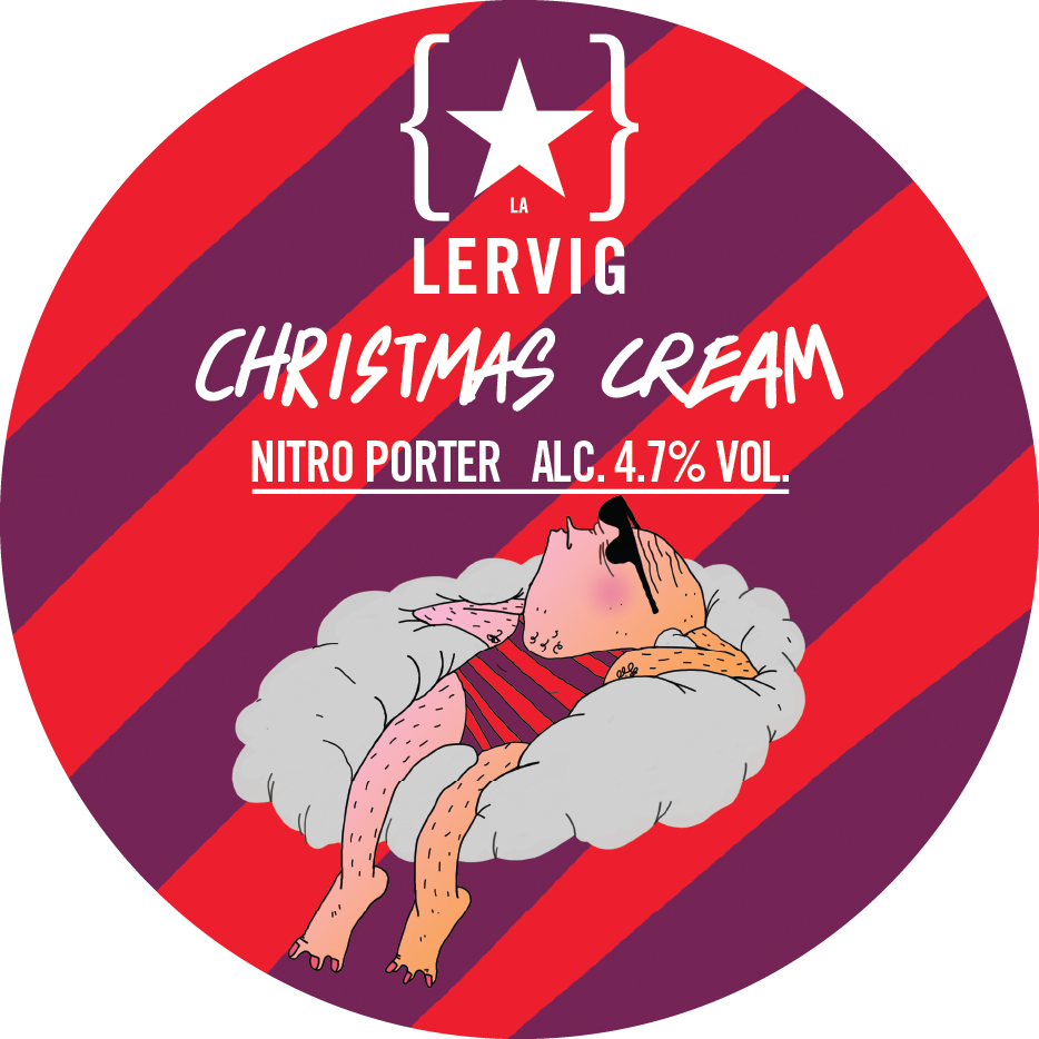 Lervig Christmas Cream øl 33 cl boks kremet