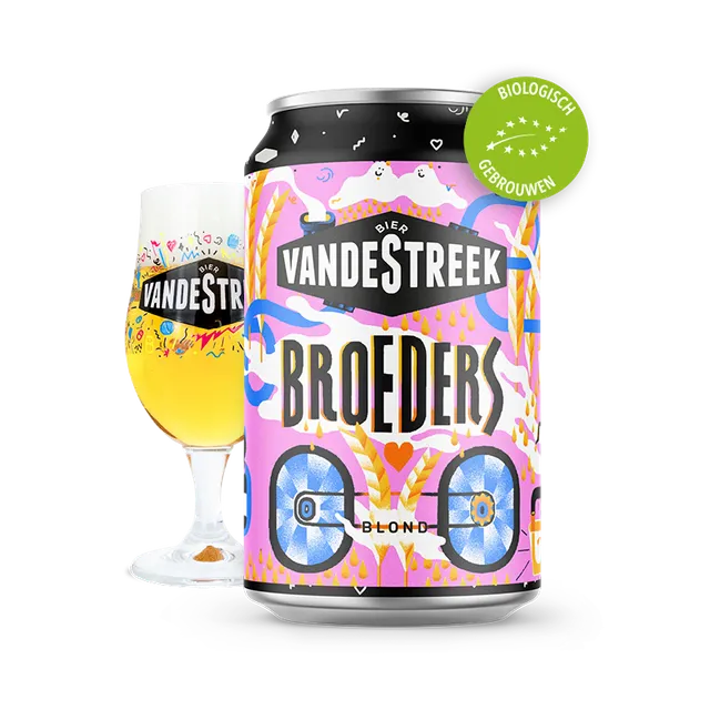 Vanderstreek Broeders blond øl 33cl boks økologisk