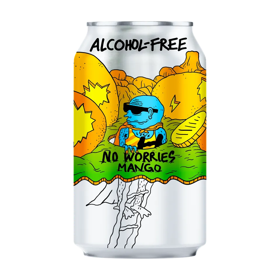 Lervig No Worries Mango alkoholfri IPA boks 33 cl mango