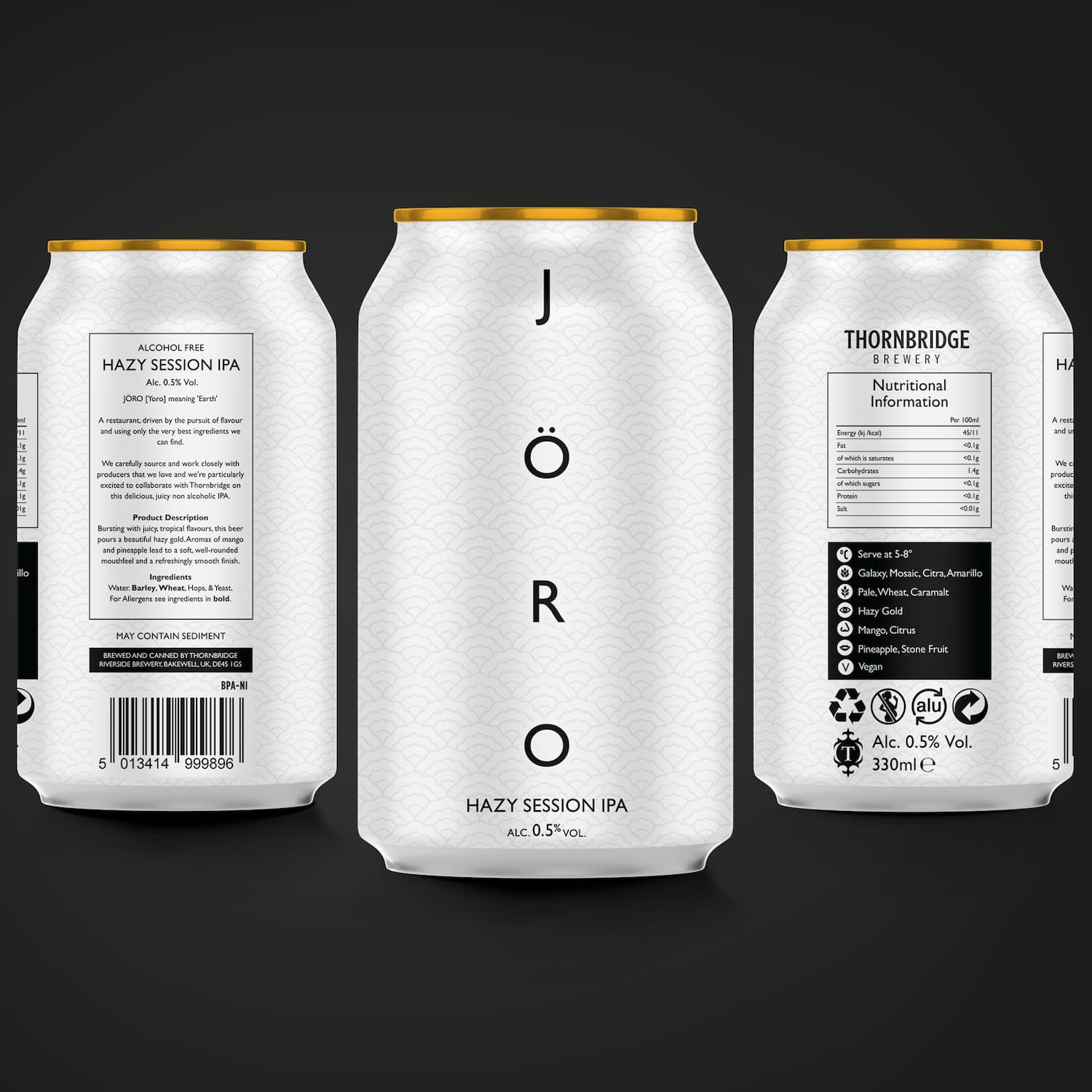 Thornbridge JÖRO alkoholfri IPA boks 330ml 0,5% tropisk