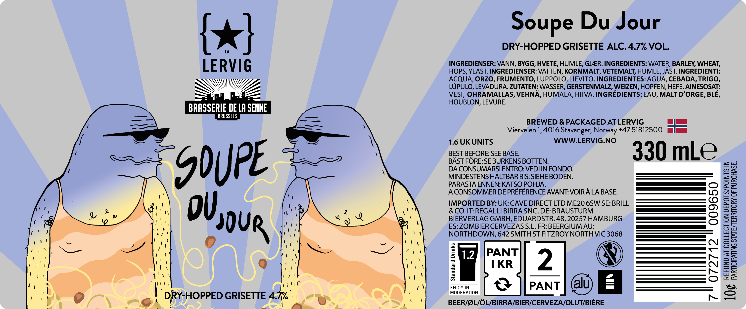 Lervig Soupe du Jour øl 330ml boks fruktig