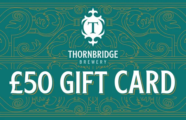Thornbridge Gift Card gavekort 50 pund nettbutikk