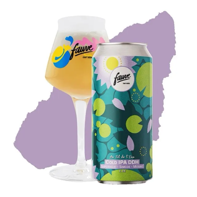 Fauve Au Fil de l'Eau Cold IPA øl boks 44 cl