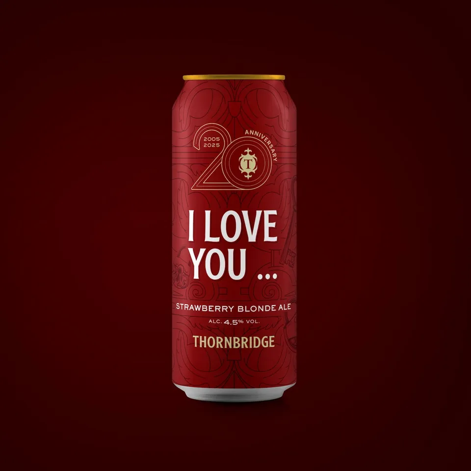 Thornbridge I Love You blonde ale øl 440 ml boks jordbær