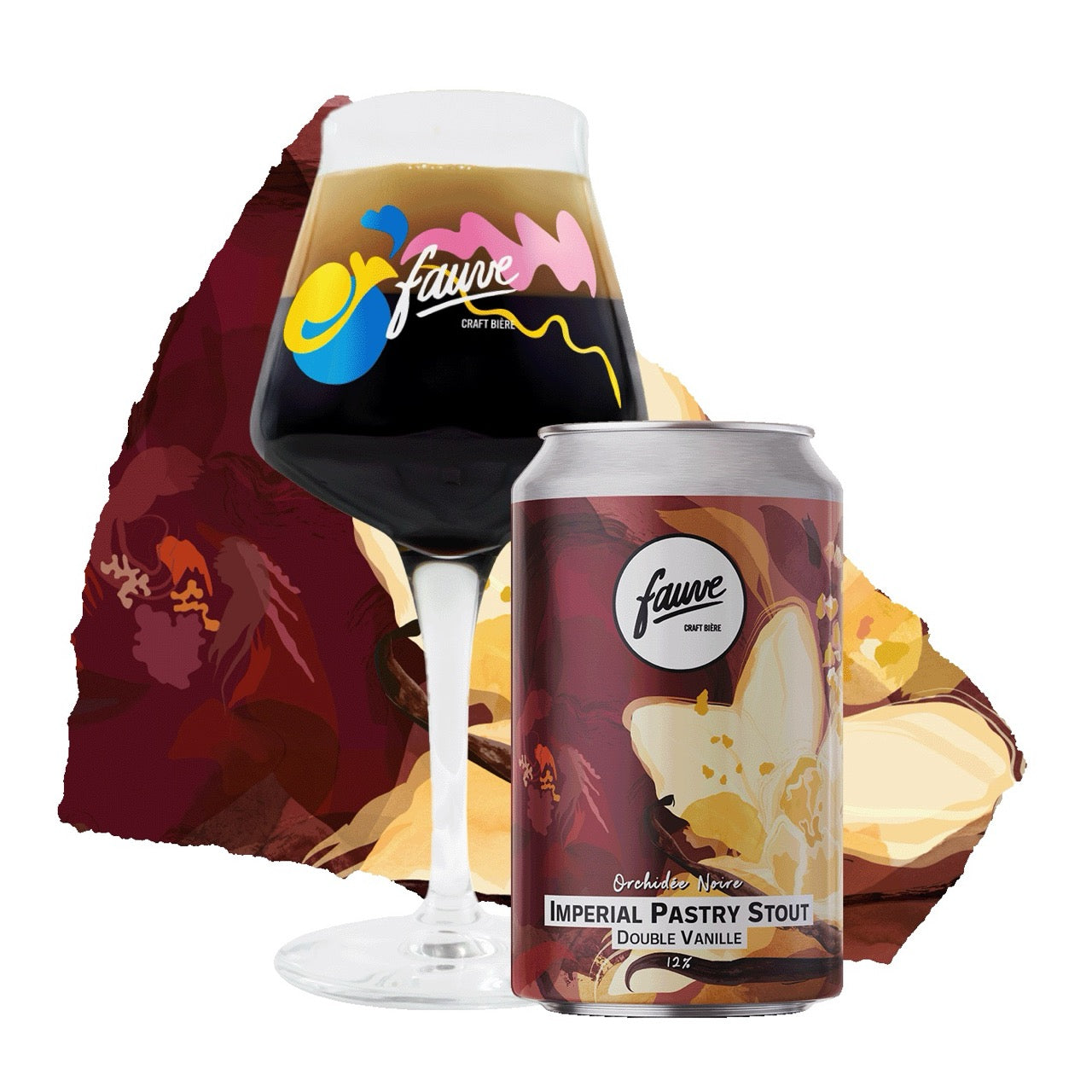 Fauve Orchidée Noire imperial stout øl 33cl dobbel vanilje