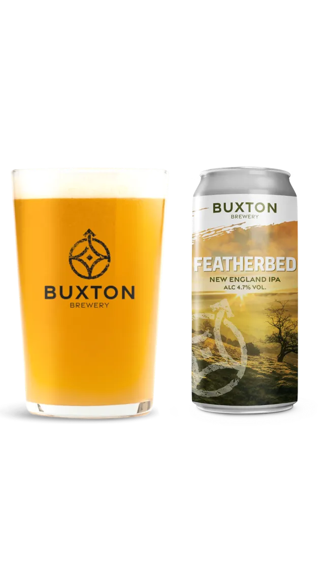 Buxton Featherbed NEIPA øl 4-boks + glass myk