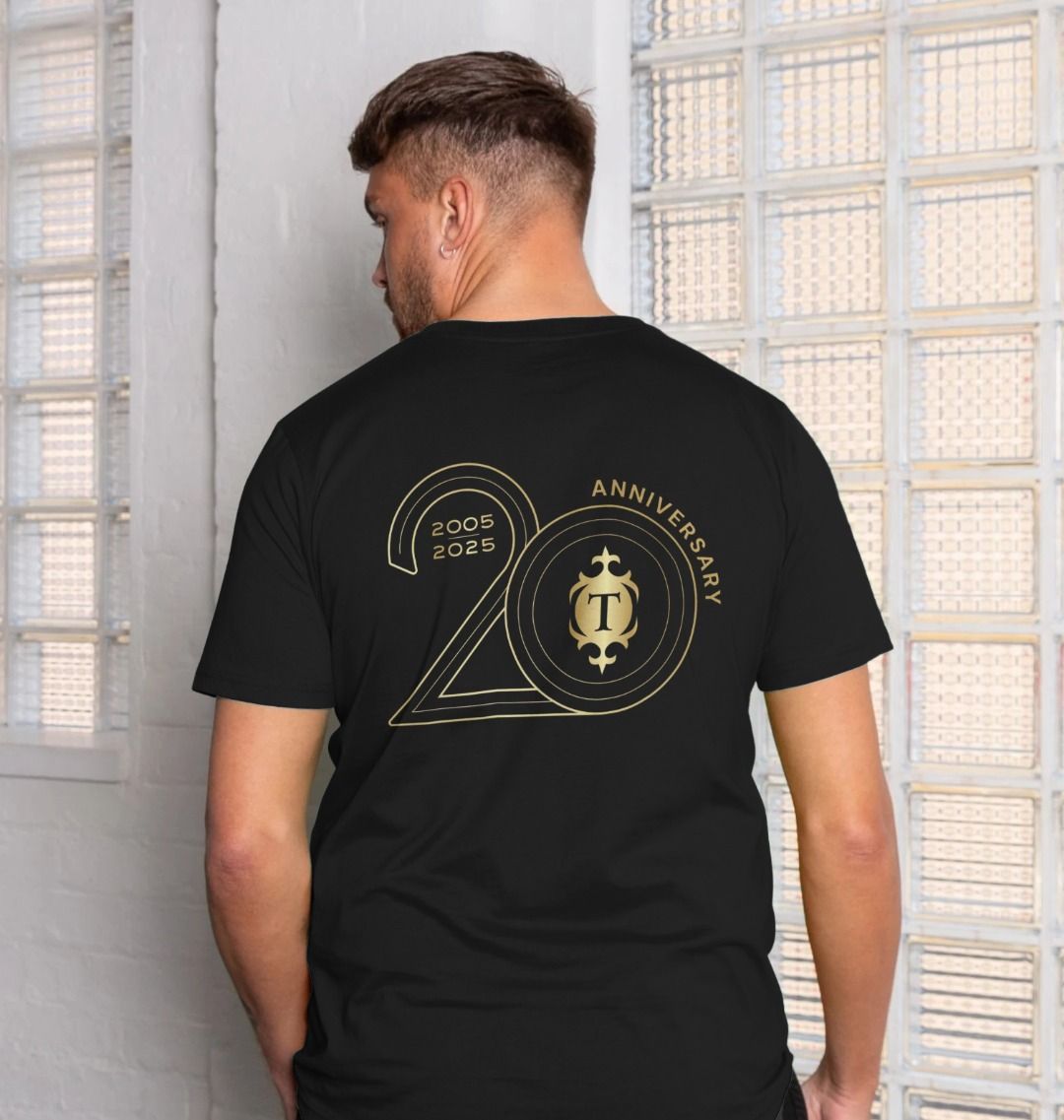 Thornbridge 20th Anniversary Gold Logo t-skjorte svart