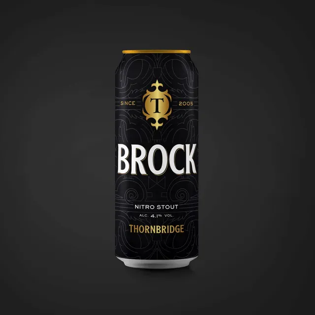 Thornbridge Brock nitro stout boks 4,1% mørk